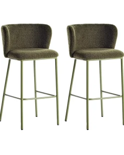 Set di 2 sedie alte MINA II Verde
