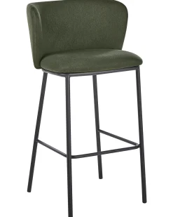 Set di 2 sedie alte MINA Verde scuro