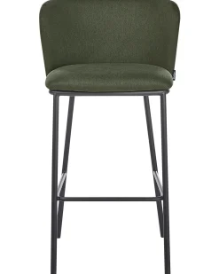 Set di 2 sedie alte MINA Verde scuro