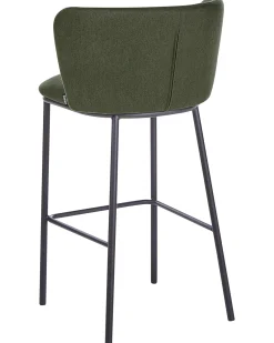 Set di 2 sedie alte MINA Verde scuro