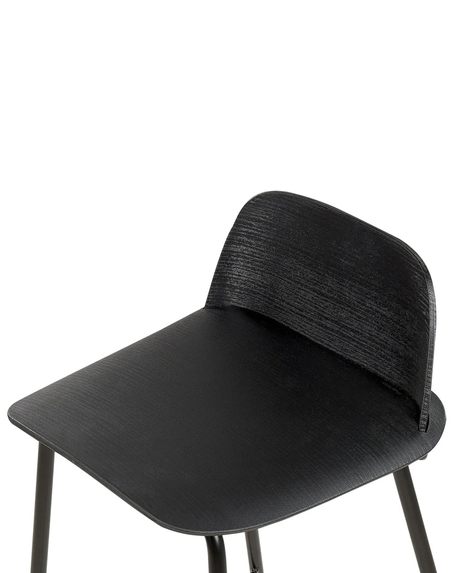 Set di 4 sedie alte MORA Nero