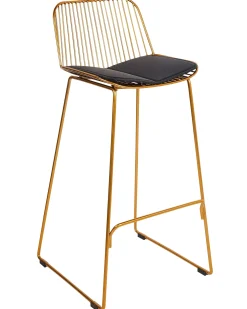 Set di 2 sedie alte PENSACOLA Metallo Oro