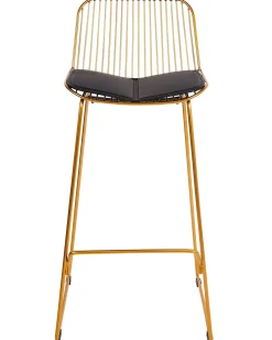 Set di 2 sedie alte PENSACOLA Metallo Oro
