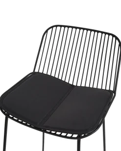 Set di 2 sedie alte PENSACOLA Metallo Nero