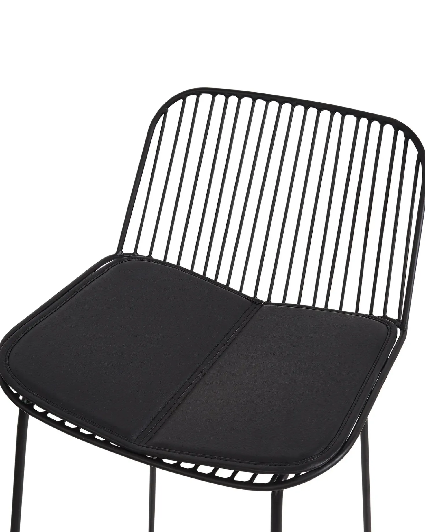 Set di 2 sedie alte PENSACOLA Metallo Nero