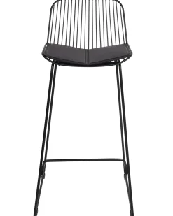 Set di 2 sedie alte PENSACOLA Metallo Nero