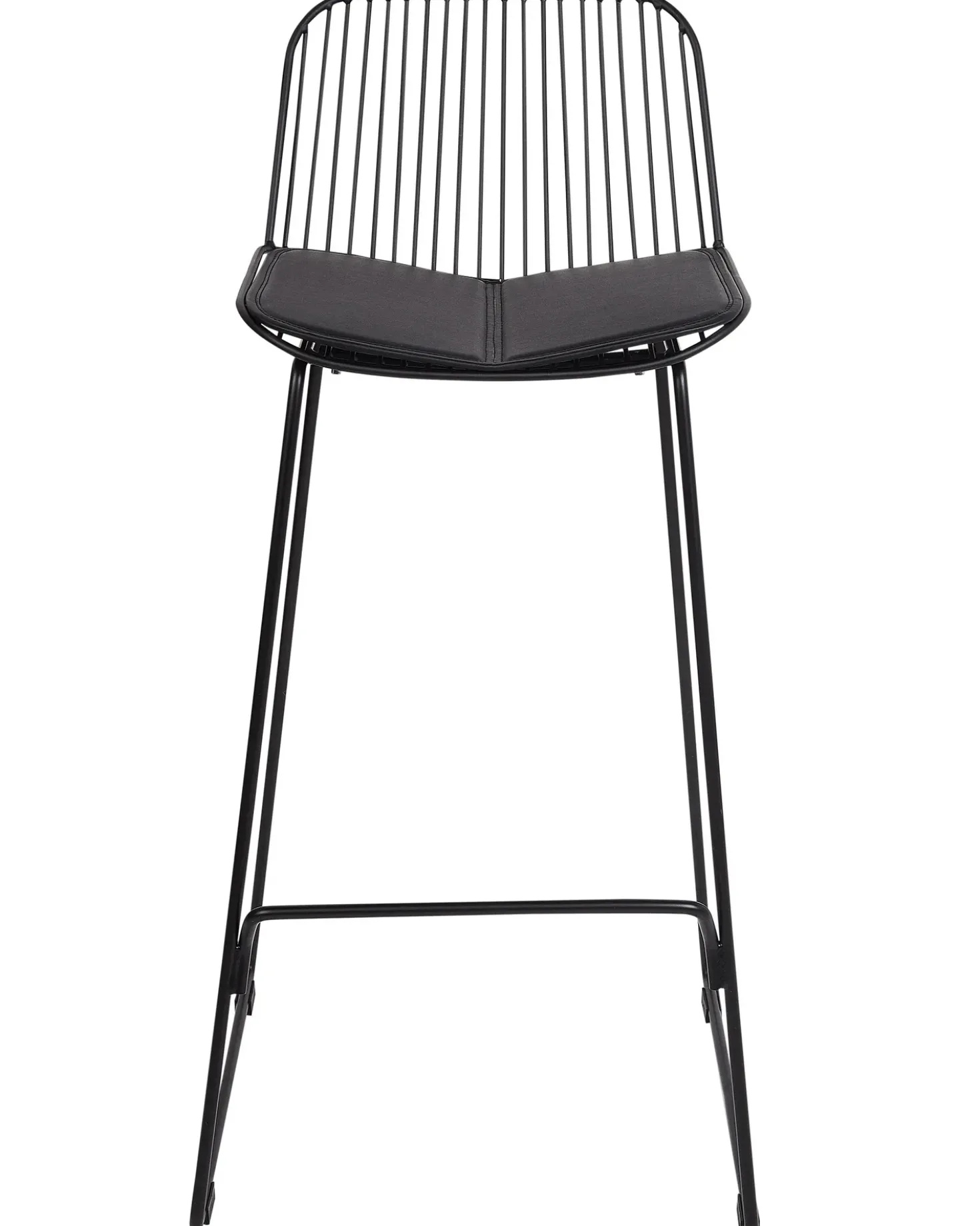 Set di 2 sedie alte PENSACOLA Metallo Nero