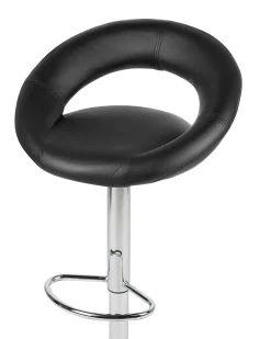 Set di 2 sedie alte PEORIA Pelle sintetica Nero