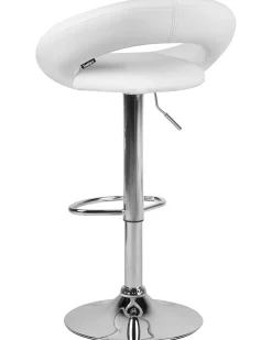 Set di 2 sedie alte PEORIA Pelle sintetica Bianco