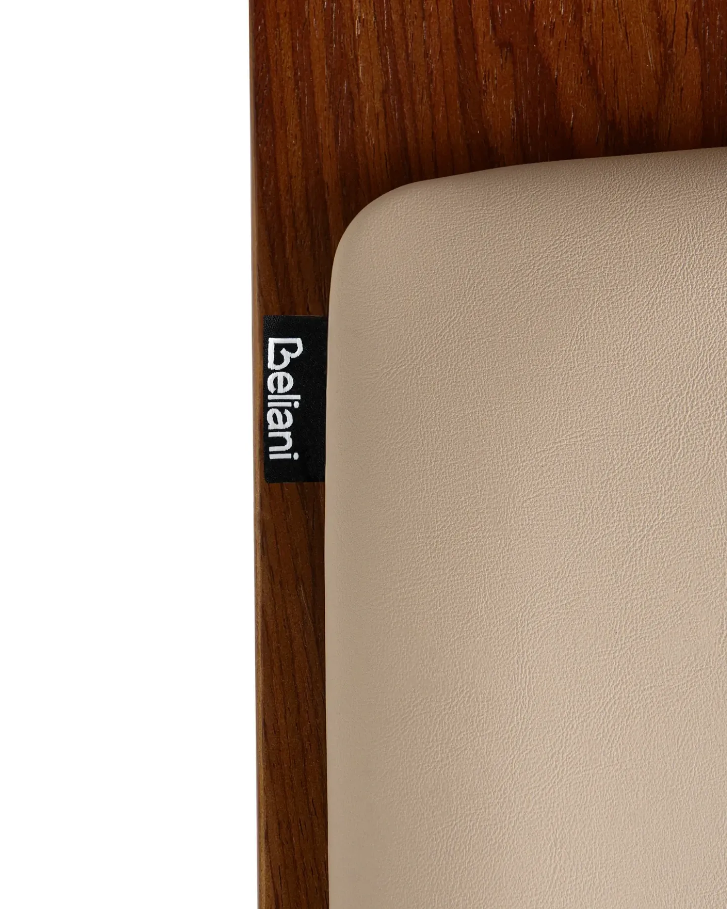 Set di 2 sedie alte PETERSBURG Pelle sintetica Beige/Nero