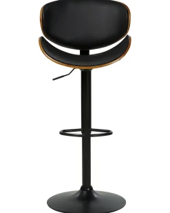 Set di 2 sedie alte ROTTERDAM II Pelle sintetica Nero