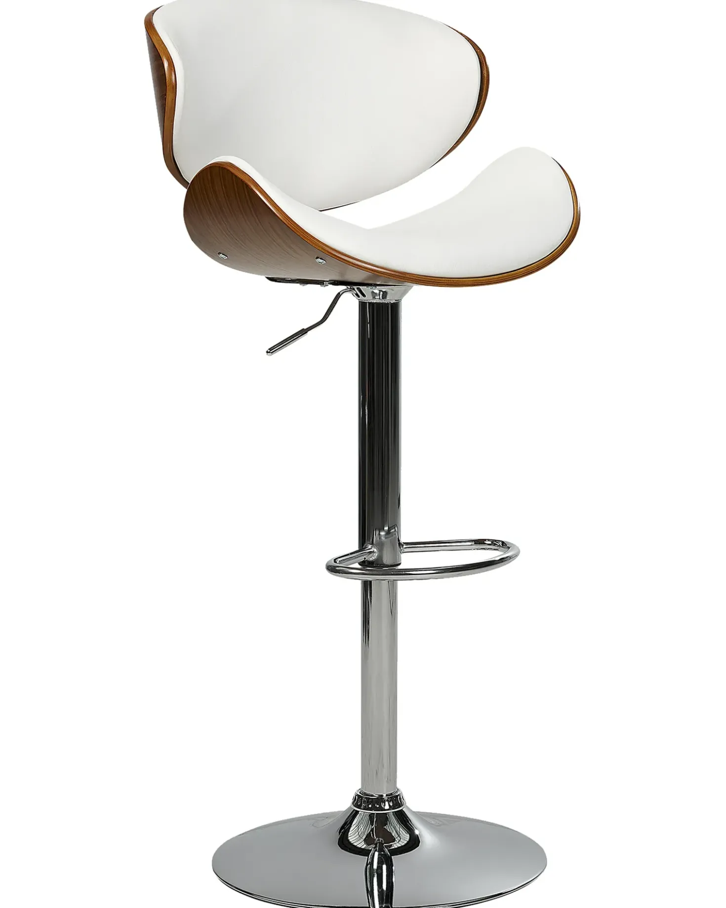 Set di 2 sedie alte ROTTERDAM Pelle sintetica Bianco