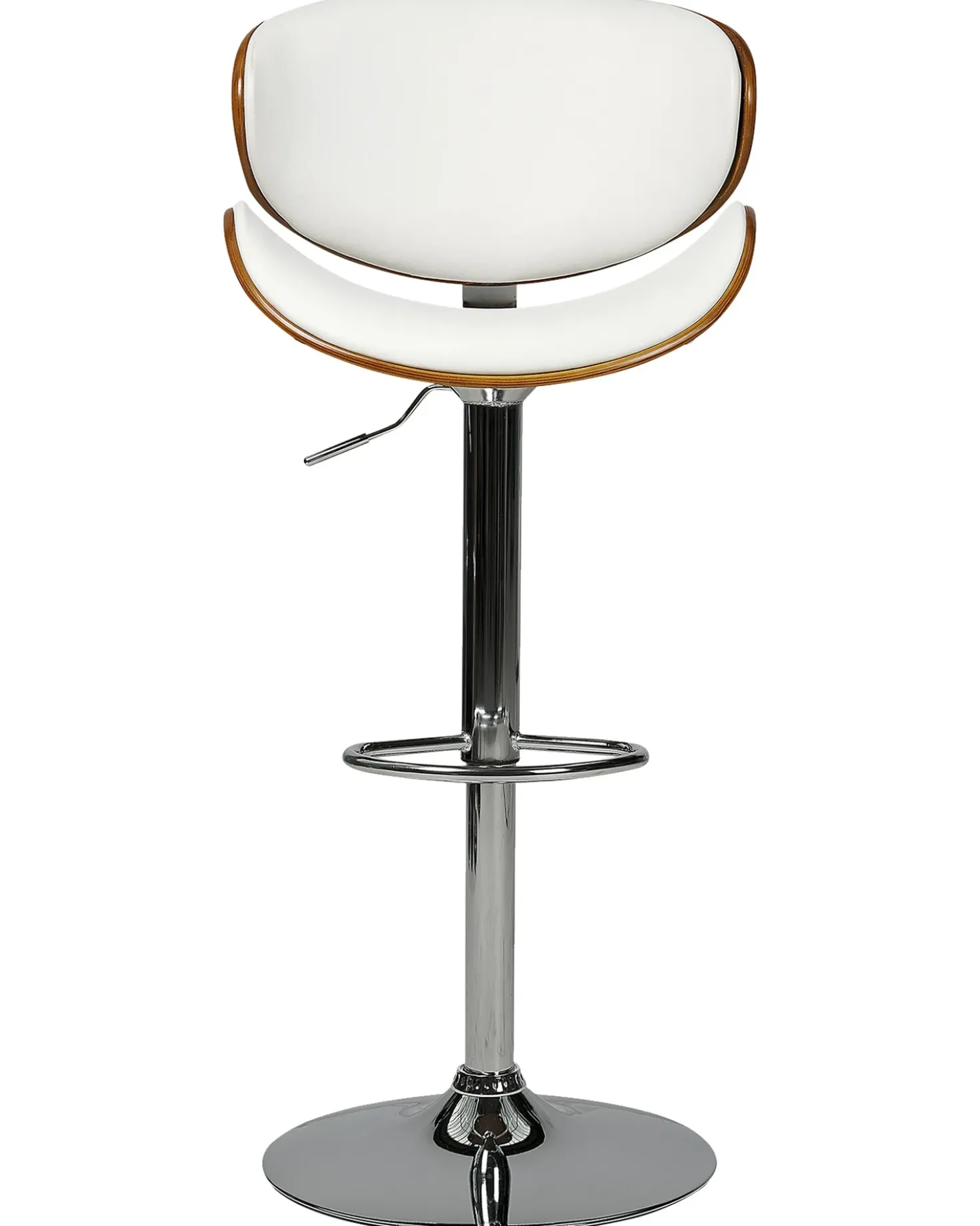 Set di 2 sedie alte ROTTERDAM Pelle sintetica Bianco