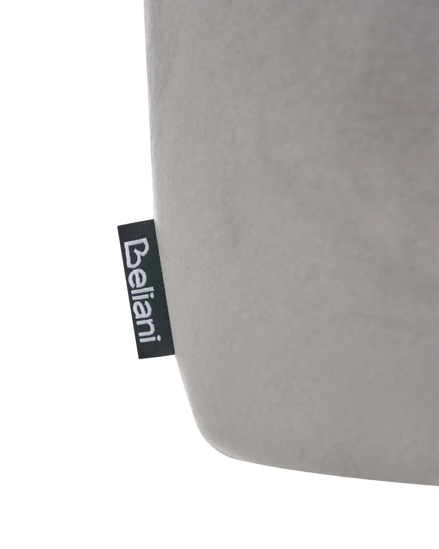 Set di 2 sedie alte SANILAC Velluto Grigio chiaro