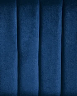 Set di 2 sedie alte SANILAC Velluto Blu marino