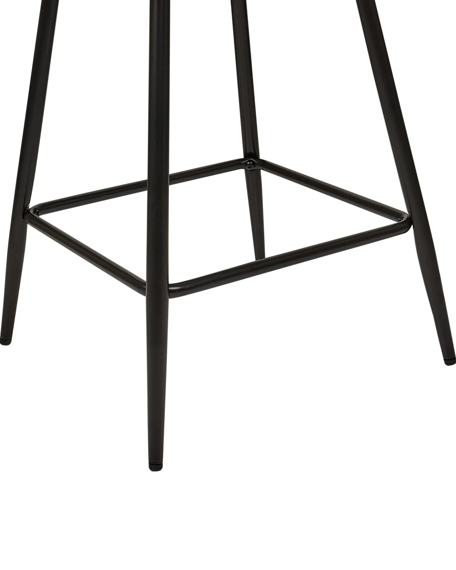 Set di 2 sedie alte SANILAC Velluto Arancione