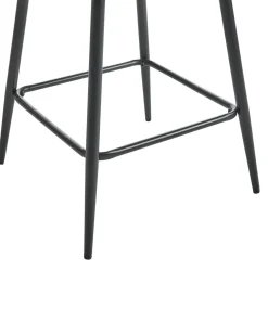 Set di 2 sedie alte SANILAC Velluto Verde oliva