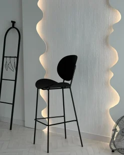 Set di 2 sedie alte SHONTO Nero