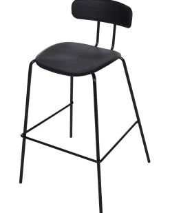 Set di 2 sedie alte SIBLEY Nero
