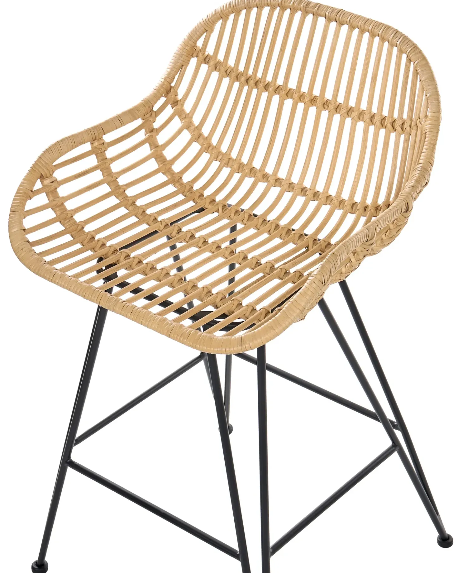 Set di 2 sedie alte TERRELL Rattan Naturale