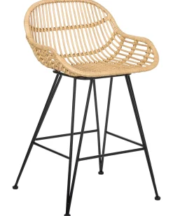 Set di 2 sedie alte TERRELL Rattan Naturale