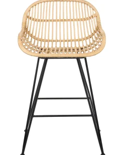 Set di 2 sedie alte TERRELL Rattan Naturale