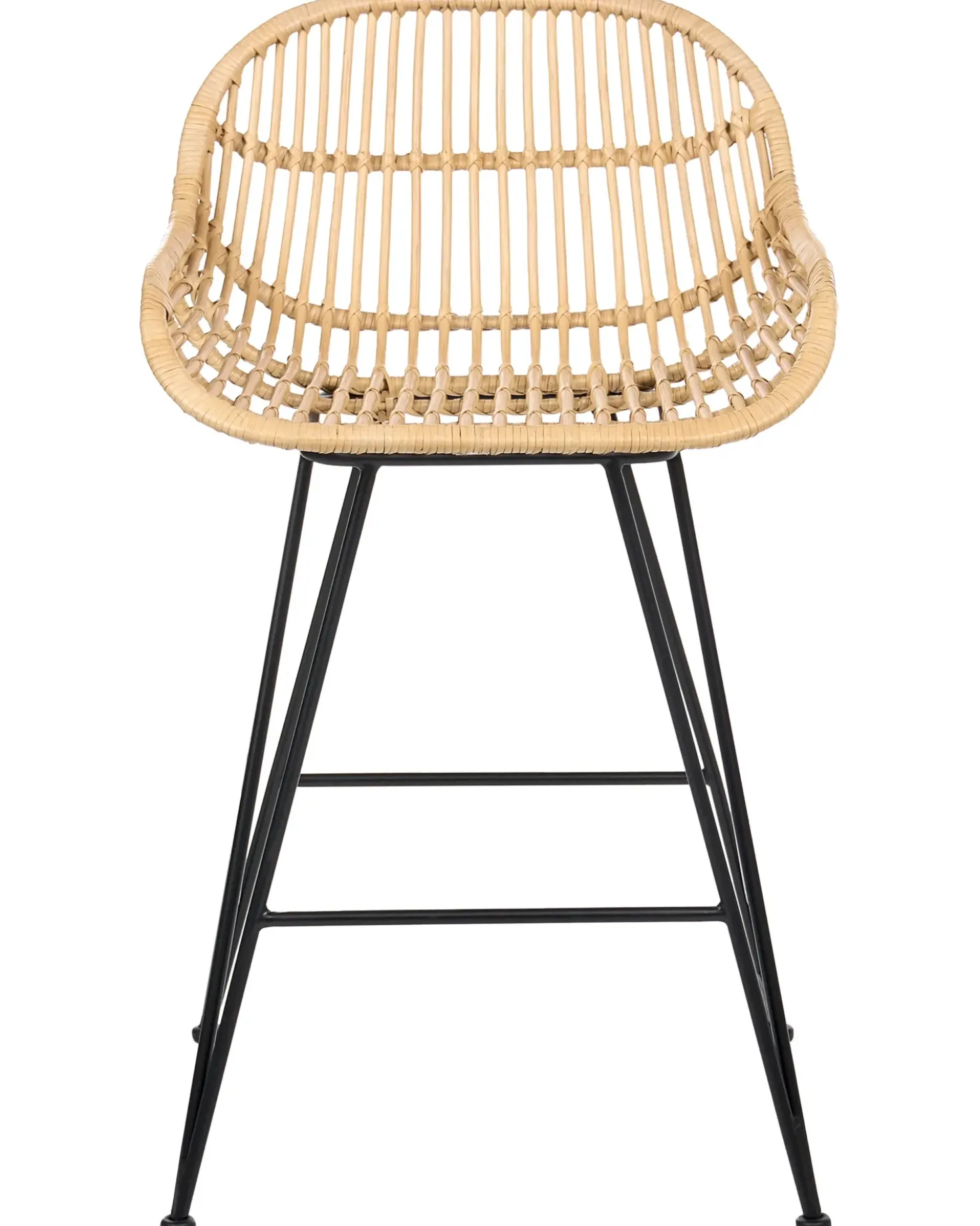 Set di 2 sedie alte TERRELL Rattan Naturale