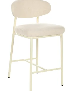 Set di 2 sedie alte UNITY Bouclé Beige chiaro