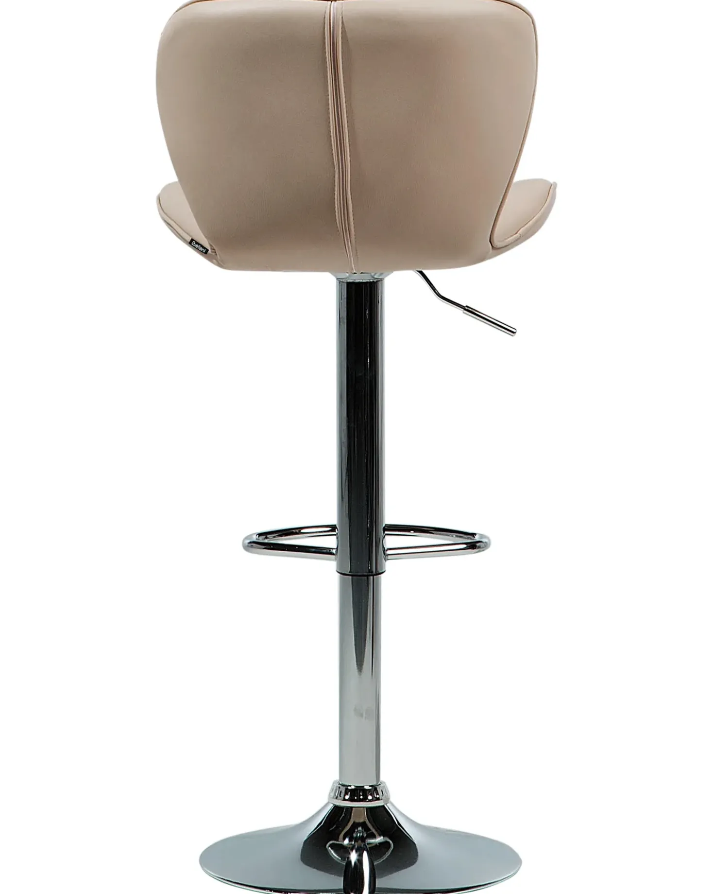 Set di 2 sedie alte VALETTA Pelle sintetica Beige chiaro
