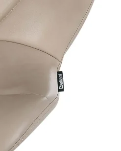 Set di 2 sedie alte VALETTA Pelle sintetica Beige chiaro
