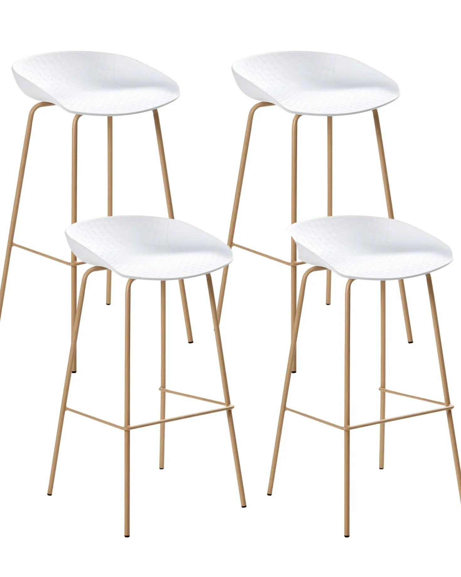 Set di 4 sedie alte VENLO Bianco