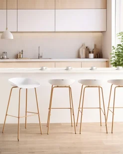 Set di 4 sedie alte VENLO Bianco