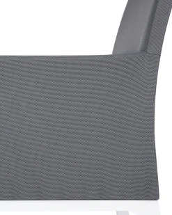 Set di 8 sedie BACOLI Tessuto Grigio scuro