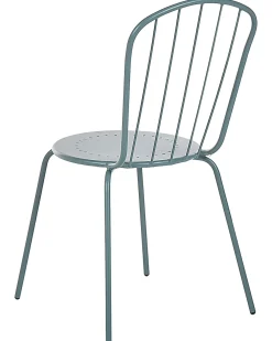 Set di 8 sedie CALVI Metallo Azzurro