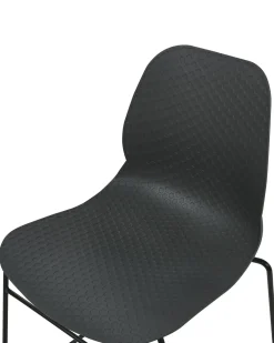 Set di 4 sedie da conferenza PANORA Grigio scuro