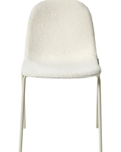 Set di 2 sedie da conferenza LOMA Bouclé Bianco sporco