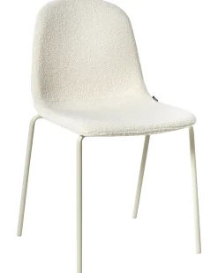 Set di 2 sedie da conferenza LOMA Bouclé Bianco sporco