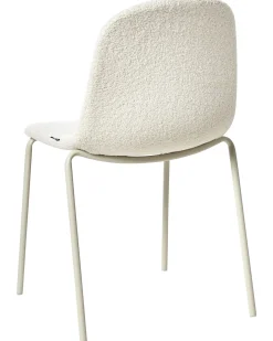 Set di 2 sedie da conferenza LOMA Bouclé Bianco sporco