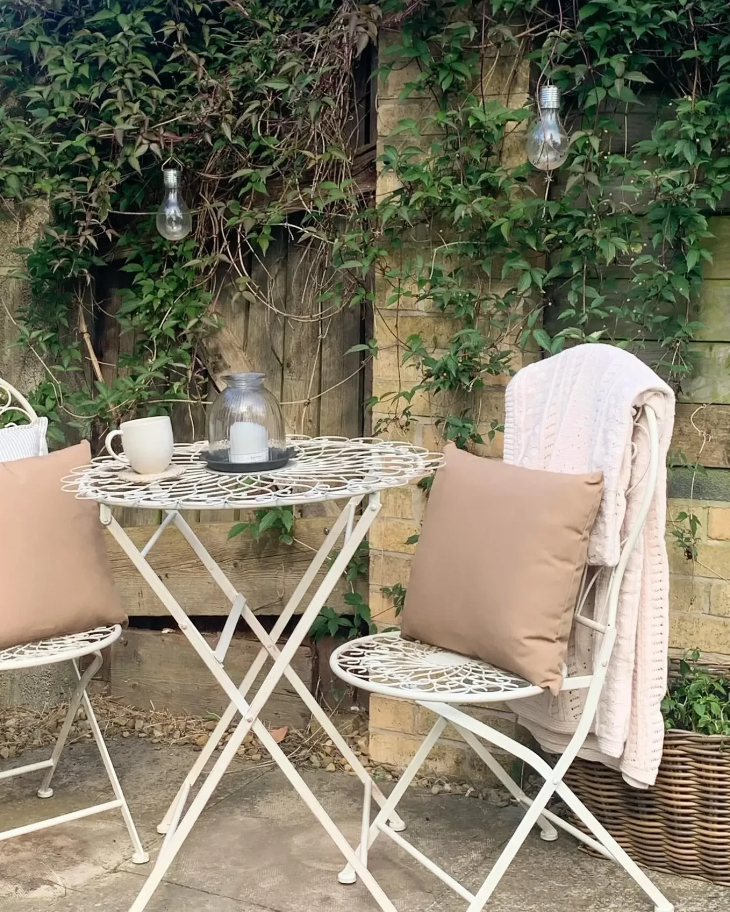 Set di 2 sedie da giardino STIFFE Metallo Bianco