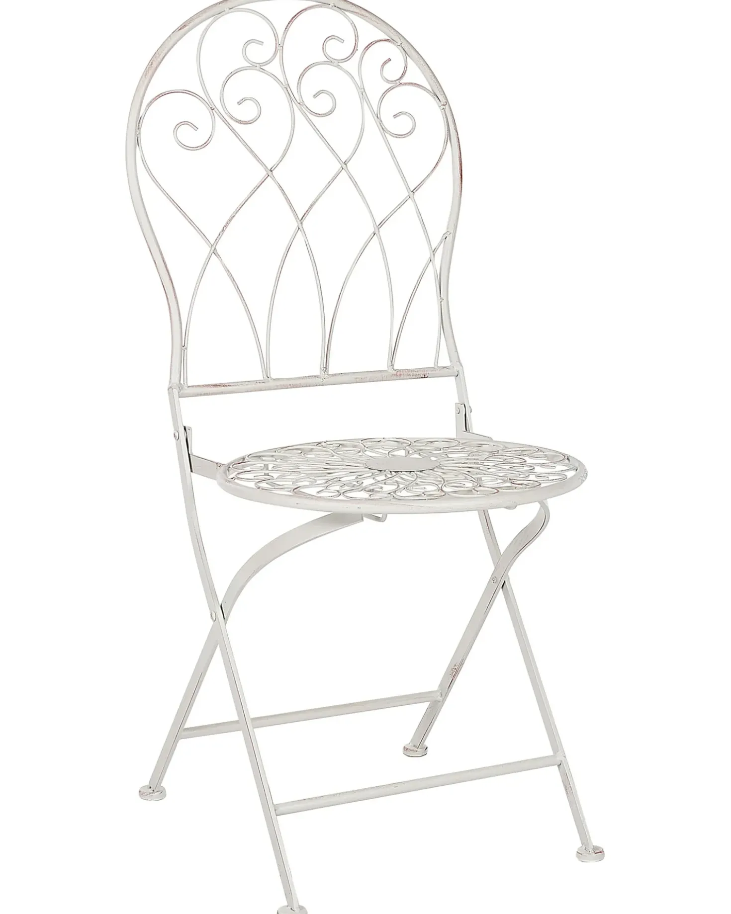 Set di 2 sedie da giardino STIFFE Metallo Bianco