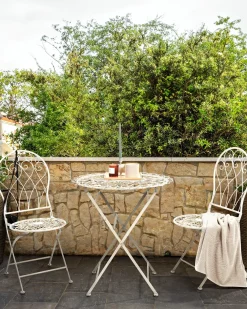 Set di 2 sedie da giardino STIFFE Metallo Bianco