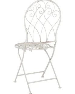 Set di 2 sedie da giardino STIFFE Metallo Bianco