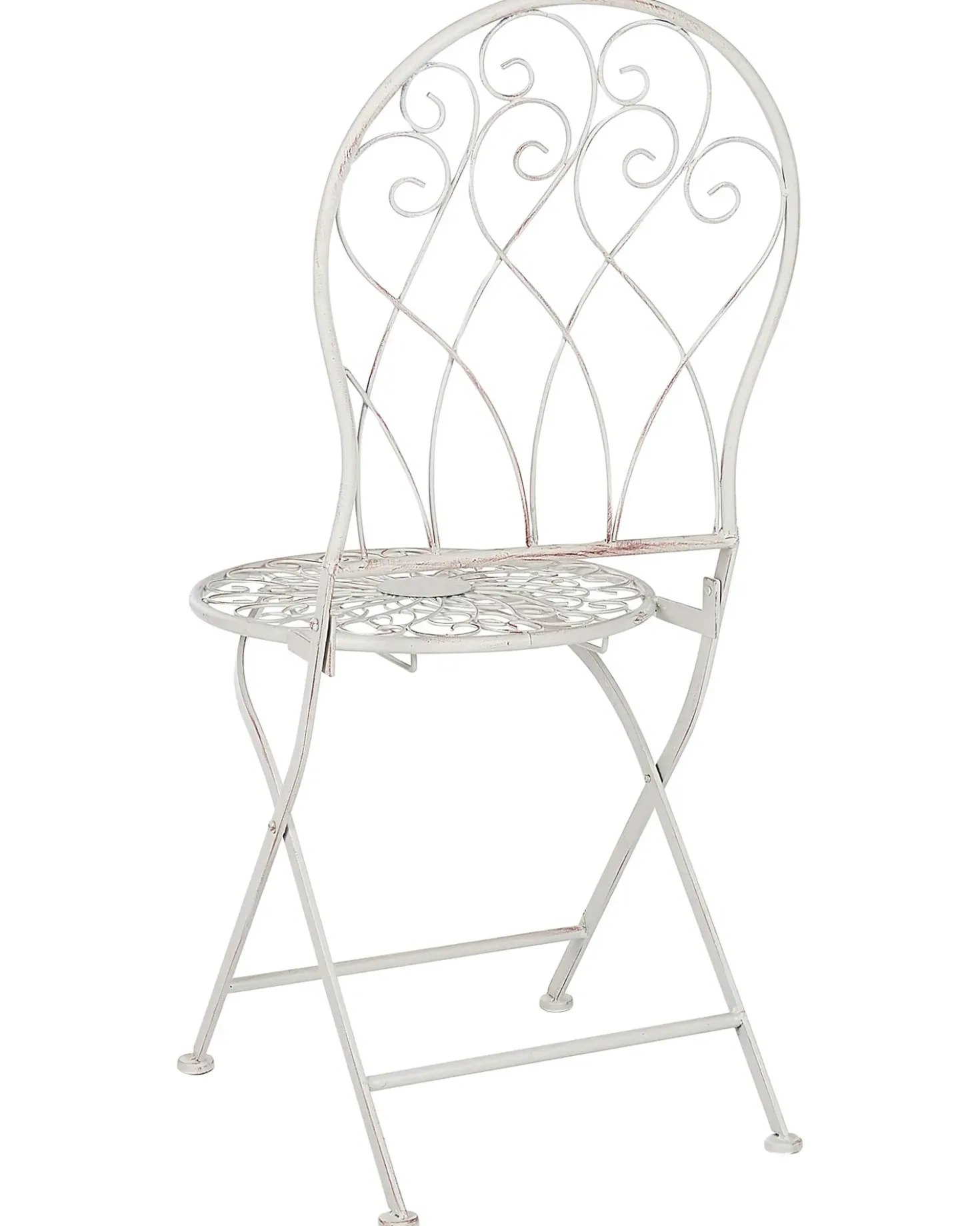 Set di 2 sedie da giardino STIFFE Metallo Bianco