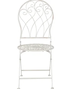 Set di 2 sedie da giardino STIFFE Metallo Bianco