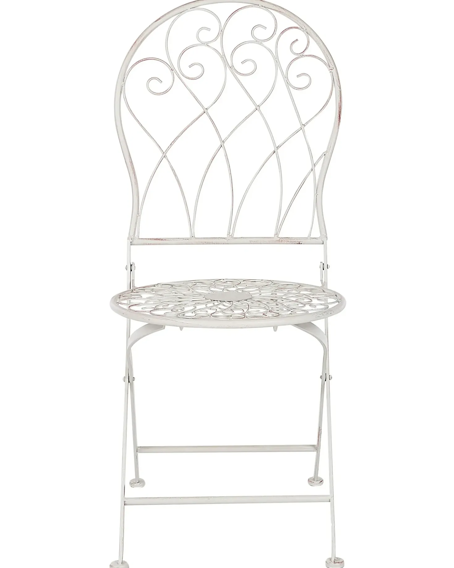 Set di 2 sedie da giardino STIFFE Metallo Bianco