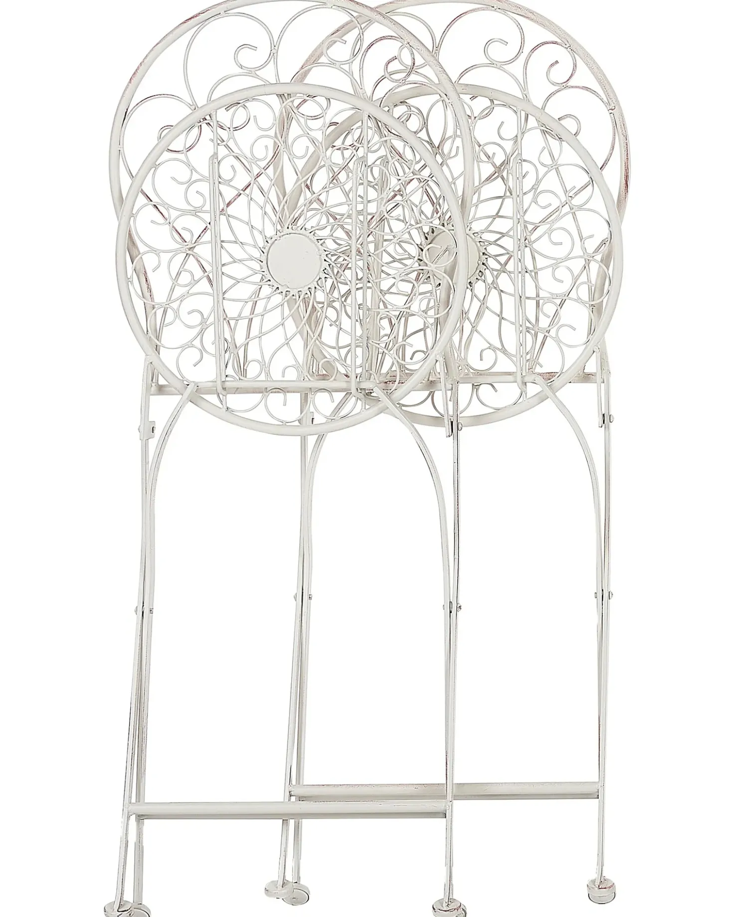 Set di 2 sedie da giardino STIFFE Metallo Bianco
