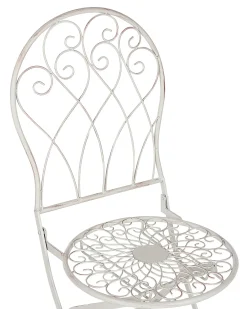 Set di 2 sedie da giardino STIFFE Metallo Bianco