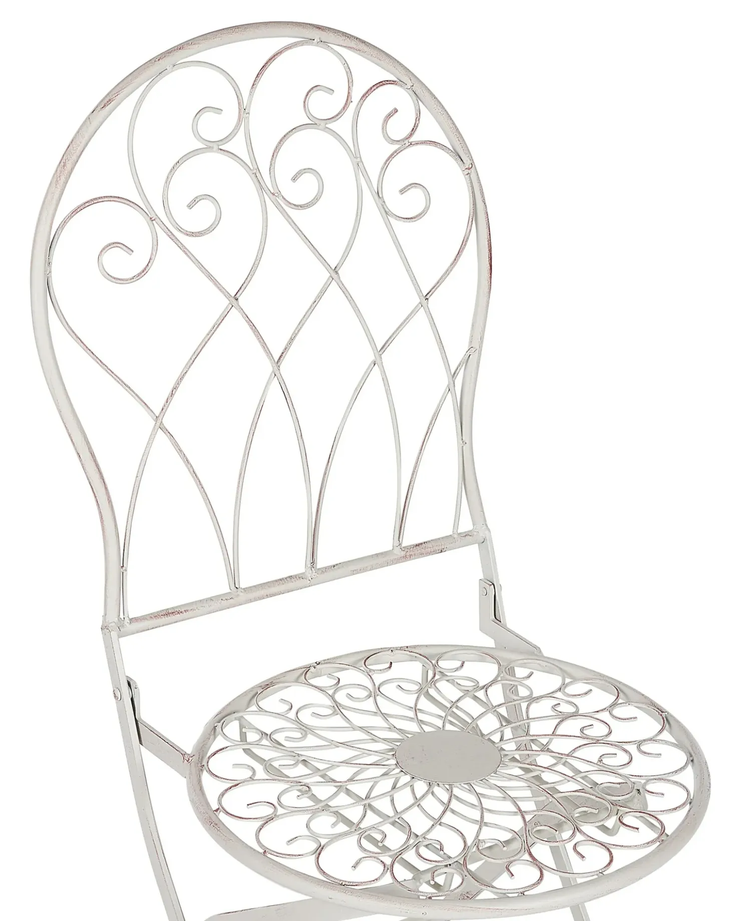 Set di 2 sedie da giardino STIFFE Metallo Bianco
