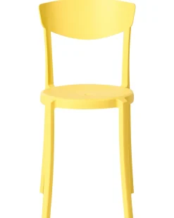 Set di 4 sedie da giardino VIESTE Giallo