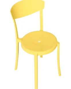 Set di 4 sedie da giardino VIESTE Giallo